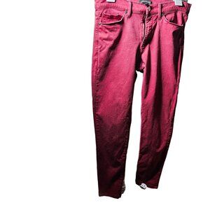 Banana Republic Men's Burgundy Slim Fit Jeans Size 29 Regular Cotton Blend